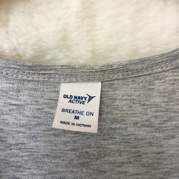 Old Navy Breathe On Gray Cross-Front V-Neck Romper - Picture 3 of 12